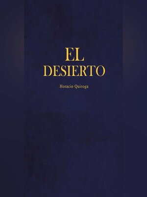 cover image of El desierto